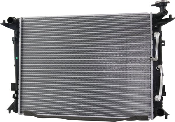 Radiator for Genesis Coupe, 2013-2016, Hyundai, 3.8L Engine, Automatic Transmission, Replacement