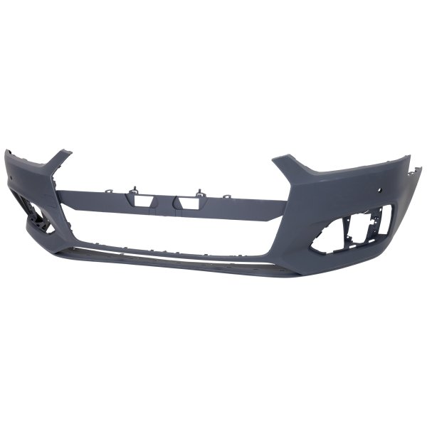Front Bumper Cover for Audi A5 Quattro/A5 Sportback 2018-2019, Primed (Ready to Paint), without Headlight Washer, with Parallel Park Assist & Parking Aid, without S-Line Package, Replacement