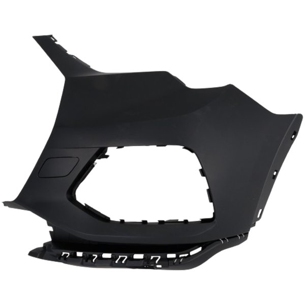 Front Bumper End Assembly for Audi Q3 2019-2023, Left (Driver), Primed (Ready to Paint), without S-Line Package, without Parallel Park Assist Sensor, without Parking Aid Sensor, Replacement