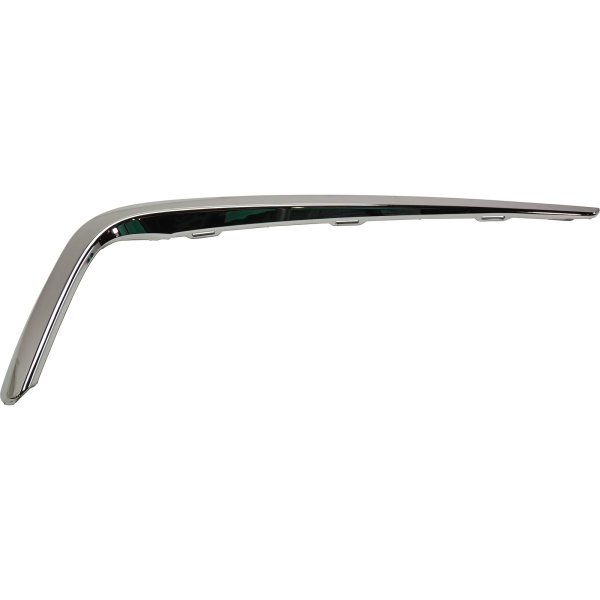 Front Bumper Molding Garnish for Acura MDX 2017-2020, Right (Passenger) Side, Chrome Finish, Excluding A-Spec Model, Replacement