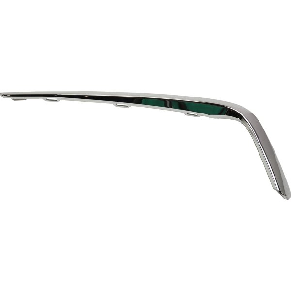 Front Bumper Molding Garnish for Acura MDX 2017-2020, Left (Driver) Side, Chrome, Excluding A-Spec Model, Replacement