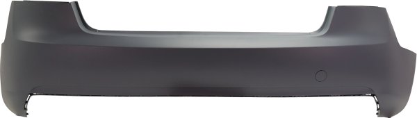 Rear Bumper Cover for Audi A5 2012-2017, Primed (Ready to Paint), Without Parking Aid Sensor, Replacement
