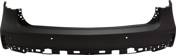 Rear Bumper Cover for Acura MDX 2019-2020 Upper, Primed (Ready to Paint), with Parking Aid Sensor Holes, Replacement