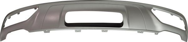 Rear Lower Valance for Audi Q5 2018-2020, Painted Silver Gray, with Trailer Hitch, Replacement