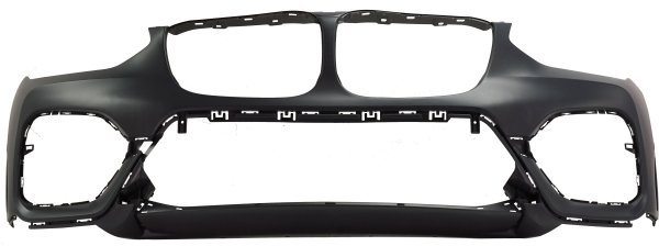 Front Bumper Cover for BMW X3 30I Luxury Line 2018-2021, Primed (Ready to Paint), Without M Sport Package, With Park Assist Sensor Holes, Without Parking Assistant Plus, Replacement