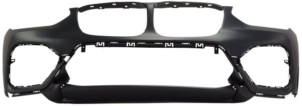 Front Bumper Cover for BMW X3 2018-2021, 30I Model, XLine, Without M Sport Package, Without Park Assist Sensor Holes, Primed (Ready to Paint), Replacement