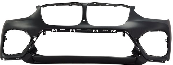 Front Bumper Cover for BMW X3 2018-2021, 30I Model, XLine, Primed (Ready to Paint), without M Sport Package, with Park Assist Sensor Holes and Park Assistant Plus, Replacement
