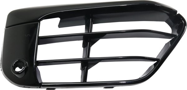 Front Bumper Grille for BMW X1 2016-2018, Right (Passenger), Gloss Black, without M Package, with Park Distance Control Sensor Holes, Replacement