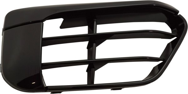 Front Bumper Grille for BMW X1 2016-2018, Right (Passenger), Gloss Black, without M Package, without Park Distance Control Sensor Holes, Replacement