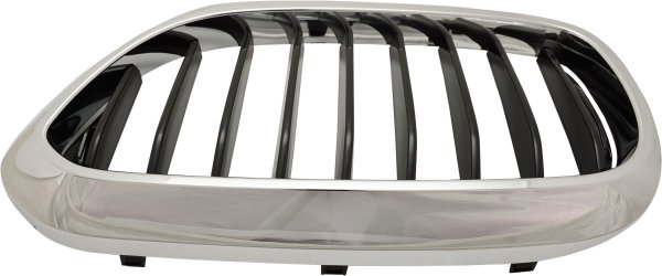 Chrome Grille for BMW 5-Series 2017-2020, Left (Driver), with M Package, Exclude Hybrid Models without Luxury Package, Exclude Night Vision, Sedan Model, Replacement