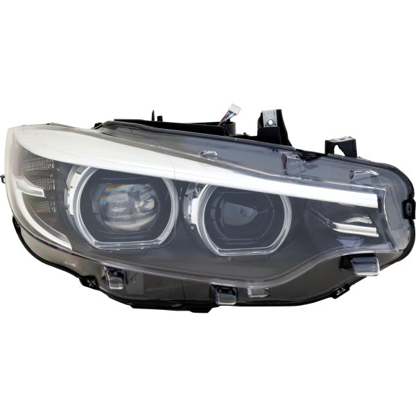 LED Headlight Assembly for BMW 4 Series 2018-2020, Right (Passenger), without Adaptive Headlight, without Logo, Replacement Models: 430i, 430i xDrive, 440i, 440i xDrive