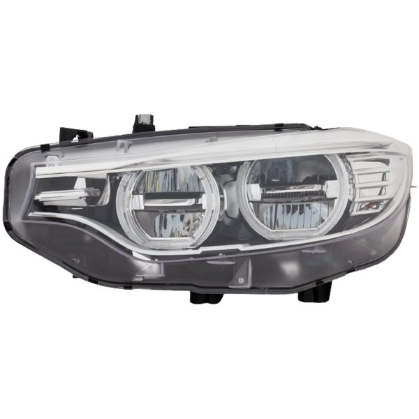 Headlight Assembly for BMW 4-Series (2014-2017), M3 Sedan (2015-2018), M4 (2016-2017), LED, Left (Driver), without Logo, Convertible/Coupe/Hatchback, Replacement
Models: 428i, 430i, 435i, 440i, M4, M3 Sedan.