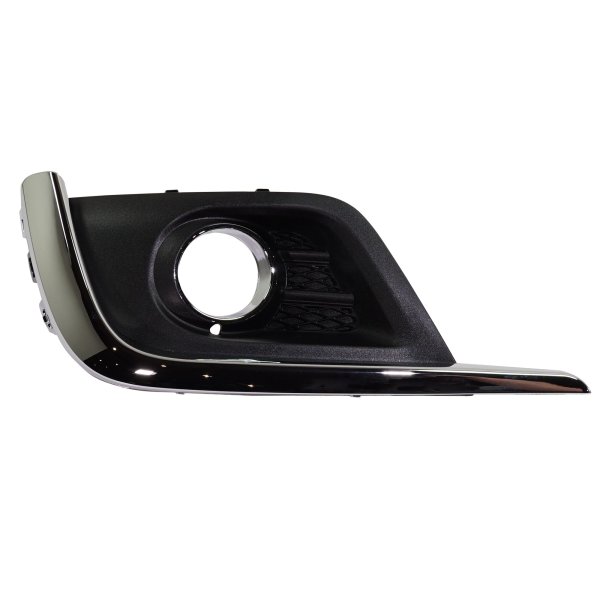 Fog Light Cover for Buick Envision 2016-2018, Left (Driver), Silver Black Finish, Replacement
