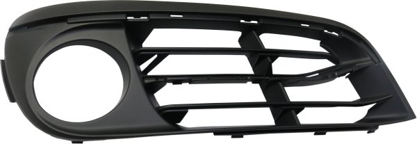 Front Fog Light Molding for BMW 5-Series 2014-2016 Right (Passenger), Textured Black, Without M Package, Luxury/Modern Line, Sedan, Replacement
