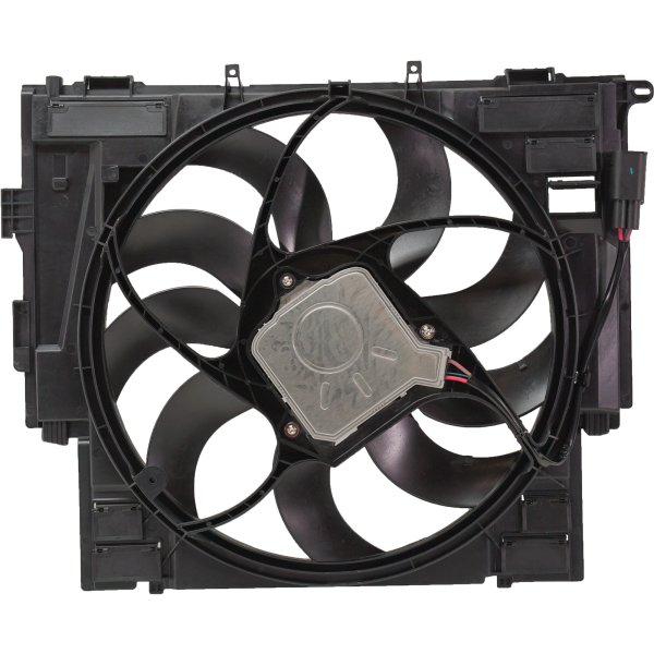 Radiator Fan Assembly for BMW 5-Series, Single, 2.0L Engine Sedan, Fits 2012-2016 Models, Replacement