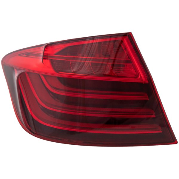 LED Tail Light Assembly for BMW 5-Series 2014-2016, Left (Driver), Outer, Sedan, Replacement Models: 528i, 535i, 550i.