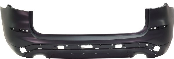 Rear Bumper Cover Primed (Ready to Paint) for BMW X3 2018-2021, 30I Models, xLine without M Sport Package, without Park Assist Sensor Holes, without Trailer Hitch, Replacement