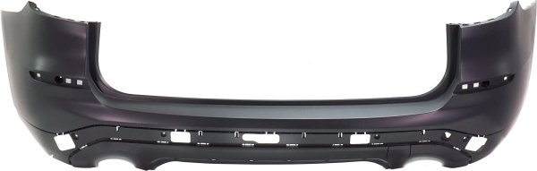 Rear Bumper Cover for BMW X3 18-21 30I Models, Primed (Ready to Paint), without M Sport Package, without Park Assist Sensor Holes, with Trailer Hitch, Replacement
