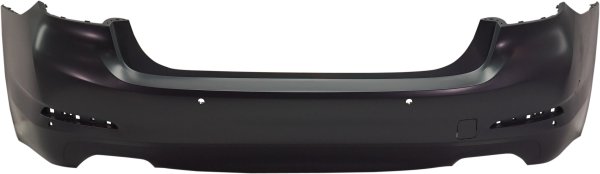 Rear Bumper Cover for BMW 540I 2017-2020, Primed (Ready to Paint), without M Package, without Luxury Package, with Park Distance Control, without Park Assist Sensor Holes, Replacement