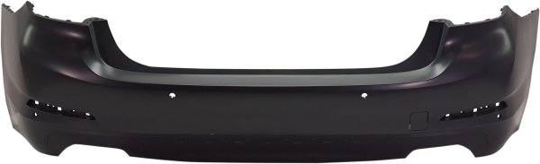 Rear Bumper Cover for BMW 540I (2017-2020), Primed (Ready to Paint), without M Package, with Luxury Package, with Park Distance Control Sensor Holes, without Park Assist Sensor Holes, Replacement