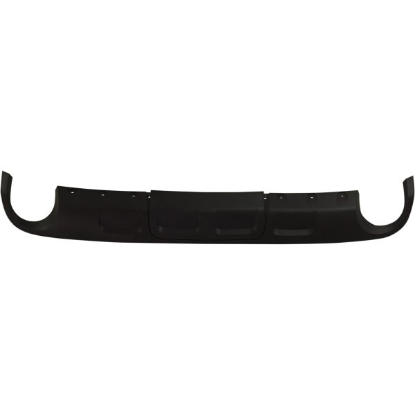 Rear Lower Valance for Buick Envision 2016-2018, Textured Black with Dual Exhaust Holes, Replacement