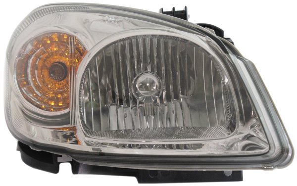 Headlight Assembly for Chevrolet Cobalt (2005-2010)/Pontiac G5 (2007-2009) Right (Passenger), Halogen, Smoked Lens, with Bracket, Base/LS/LT/Sport/(SS, 2.0L Eng), Replacement