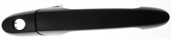 Front Exterior Door Handle for Chevrolet Impala (2006-2013), Buick LaCrosse (2005-2009), Right (Passenger) Side, Smooth Black with Keyhole, Replacement