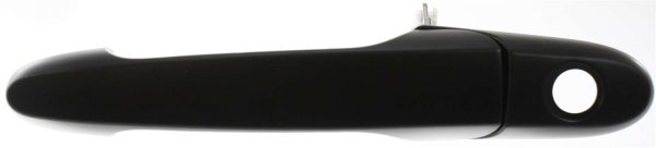 Front Exterior Door Handle for Chevrolet Impala (2006-2013), Buick LaCrosse (2005-2009), Left (Driver), Smooth Black, with Keyhole, Replacement