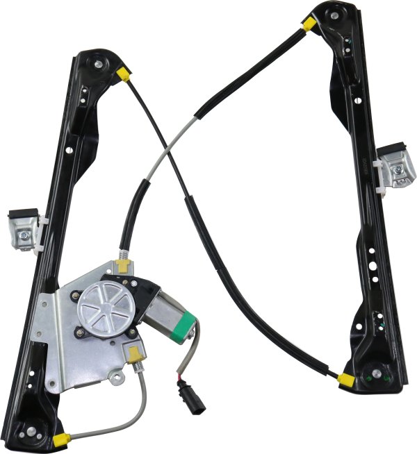 Front Window Power Regulator with Motor for Ford Focus 2000-2007, Right (Passenger), Fits 4-Door/5-Door Models, Replacement