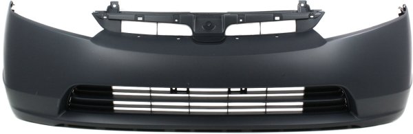 Front Bumper Cover for Honda Civic Sedan 2007-2008, Primed (Ready to Paint), 2.0L Engine, Excludes MUGEN Si, Replacement
