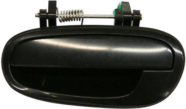Rear Exterior Door Handle Assembly for Suzuki Forenza (2004-2005) and Reno (2005), Left (Driver), Smooth Black, Replacement