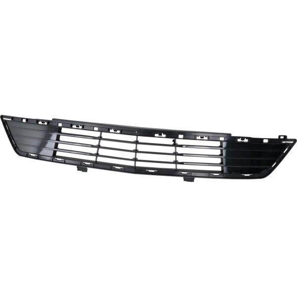 Front Bumper Grille for Cadillac XT5 2017-2019, Textured Black, Without Park Assist Sensor Holes and Adaptive Cruise Control, Replacement