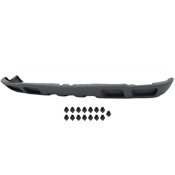 Front Lower Valance Air Deflector for Chevrolet Silverado 1500 (2003-2007), Textured Gray, without Fog Light Holes, without Tow Hook Holes, without Sport Package, Base/LS/LT Model, Replacement