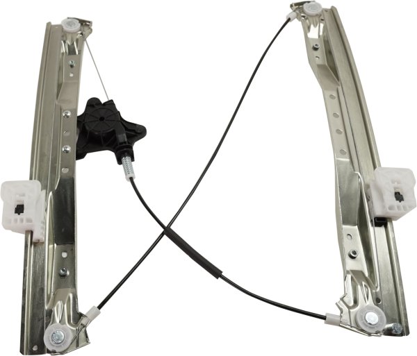 Front Regulator with Motor for Dodge Grand Caravan 2008-2020, Chrysler Town and Country 2008-2016, Left (Driver) Side, Power, 2 Pins, Replacement