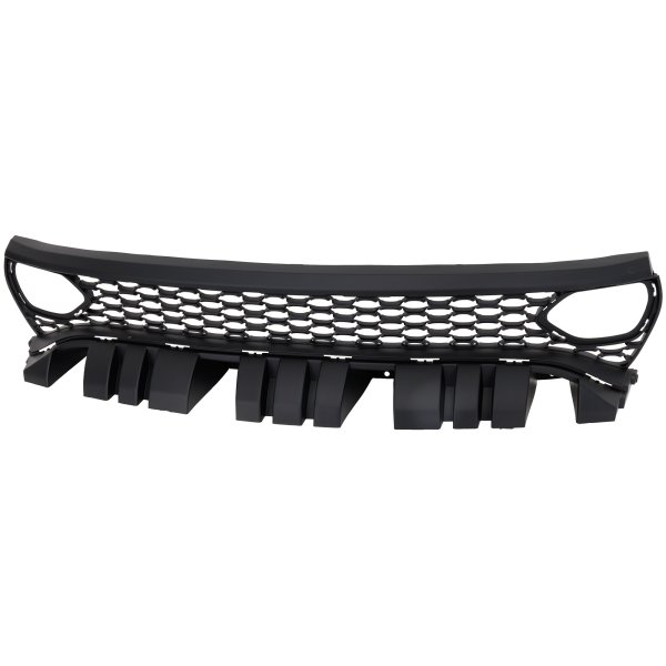 Black with Chrome Insert Grille for Dodge Charger 2019-2023, Comes with Air Ducts and Hood Scoop, Replacement
