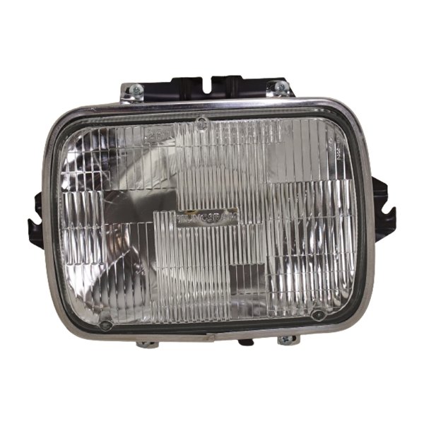 Sealed Beam Halogen Assembly Headlight for Dodge Pickup 1978-1993, Jeep Wrangler 1987-1995, Comanche 1986-1992, Cherokee/Wagoneer 1984-1996, Cherokee 1997-2001 Right (Passenger) = Left (Driver), Replacement
