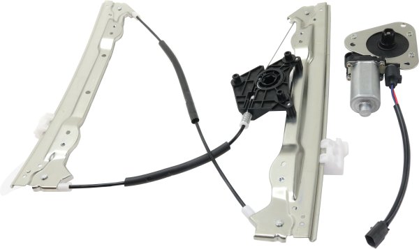 Front Window Regulator for Dodge Avenger 2008-2010, Left (Driver), Power, with Motor, 2 Pin Connector, Replacement