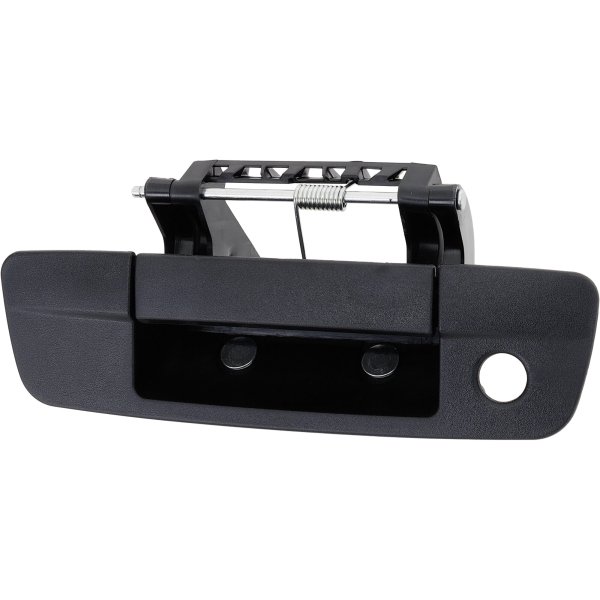 Tailgate Handle for 2009-2012 Dodge RAM 1500, Black, Locking, without Camera Hole, Replacement
