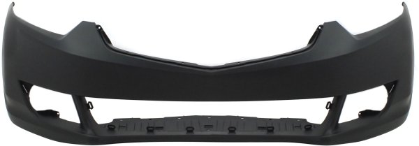 Front Bumper Cover for Acura TSX 2009-2010 Sedan, Primed (Ready to Paint), without Headlight Washer and Parking Aid Sensor Holes, Replacement
