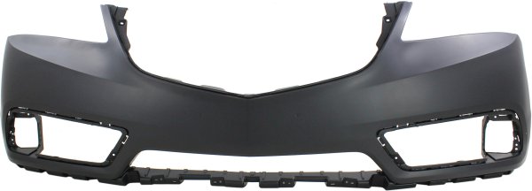 Front Bumper Cover for Acura MDX 2014-2016, Primed (Ready to Paint), without Parking Aid Sensor Holes and Adaptive Cruise Control, Replacement