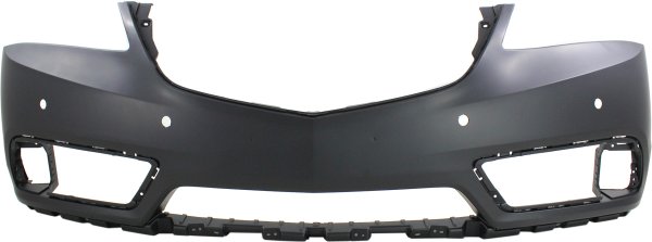 Front Bumper Cover for Acura MDX 2014-2016, Primed (Ready to Paint), with Parking Aid Sensor Holes and Adaptive Cruise Control, Replacement