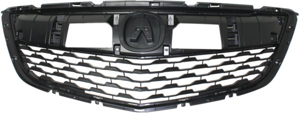 Grille for Acura MDX 2014-2016, Paintable Shell and Insert, Replacement