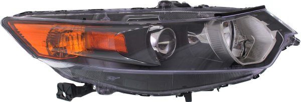 Headlight for Acura TSX Sedan/Wagon 2009-2014, Right (Passenger), Lens and Housing, Xenon, Without HID Kit, Replacement