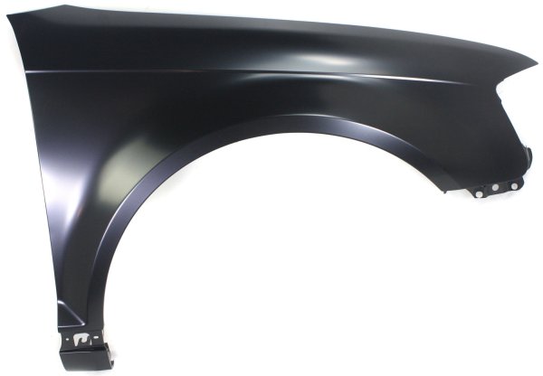 Front Fender for Audi A3 2009-2013, Right (Passenger), Primed (Ready to Paint), Steel, without Side Marker Light Holes, Replacement