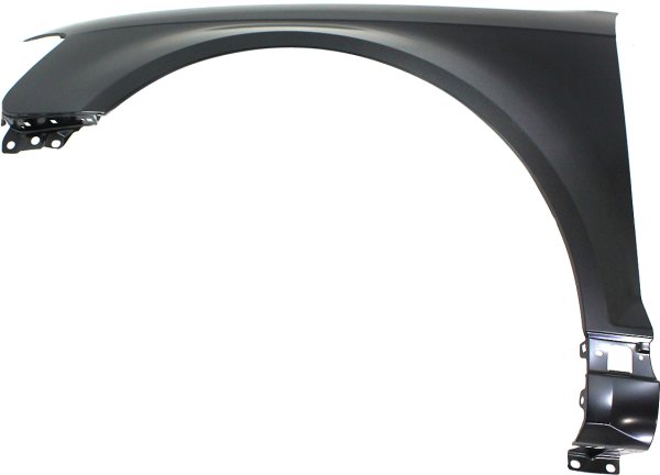 Front Fender for Audi A3 2009-2013, Left (Driver), Primed (Ready to Paint), Steel, without Side Marker Light Holes, Replacement