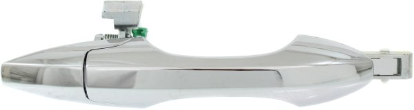 Front Exterior Door Handle Right (Passenger) for Acura MDX 2007-2013, All Chrome, Without Keyhole, Plastic (=Rear Right), Replacement
