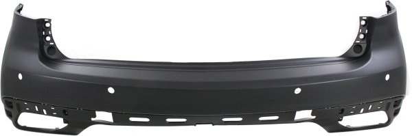Rear Bumper Cover for Acura MDX 2014-2016, Primed (Ready to Paint), with Parking Aid Sensor Holes and Lane Keep Assist, Replacement