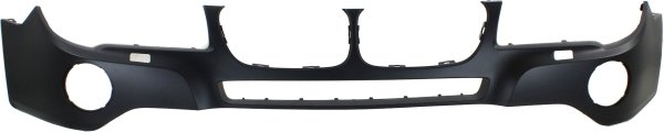 Front Bumper Cover for BMW X3 2007-2010, Upper, Primed (Ready to Paint), without M Package, with Headlight Washer Holes, Replacement