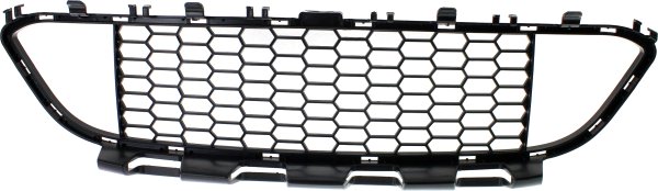 Front Bumper Grille for BMW 3-Series 2013-2019, Center, Textured Black, Sedan/Wagon, with M Sport Package, without Active Cruise Control, Excluding M3 Model, Replacement