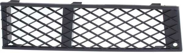 Front Bumper Grille for BMW 7-Series (2009-2012), Right (Passenger) Side, Outer, Textured Black, Without M Package, Replacement Models: 740i, 740Li, 750i, 750Li, 760Li.